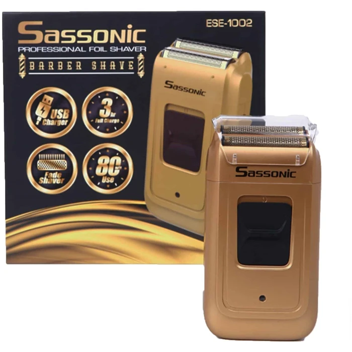 מכונת גילוח מבית SASSONIC ססוניק דגם ESE1002 BARBER SHAVE
