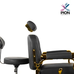 כיסא למספרה עם מושב עזר