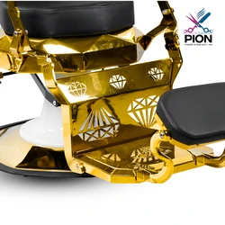 כיסא למספרה יהלום זהב